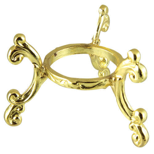 Gold Cabriole Egg Stand